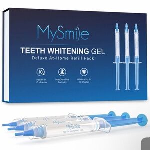 MySmile 3pc x3ml Teeth Whitening Gel Refills Deluxe At-Home Refill Pack - NEW